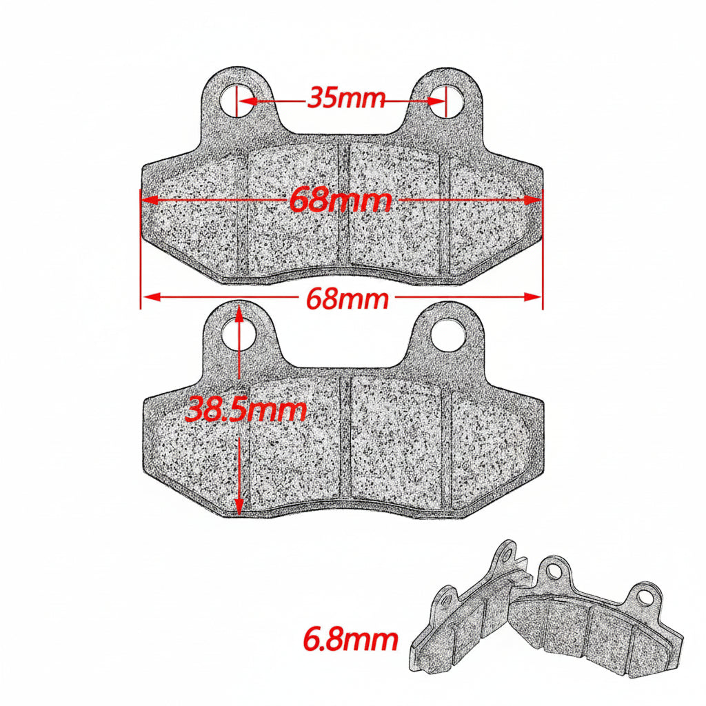 For Sur-Ron Ultra Bee Surron Ultrabee Front and Rear Brake Pads OEM Original Copper Based Sintering Electric Bike Motorcycle
