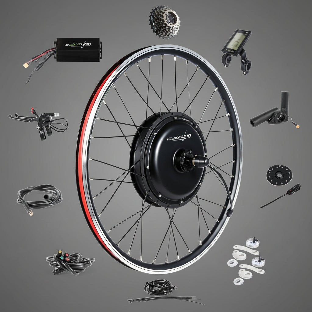 Ebike Conversion Kit 48V 1500W, 26" Rear Waterproof Electric Bike Conversion Kit, Add on Electric Bike Kit, Transform Your Bicycle with High-Performance E-Bike Technology